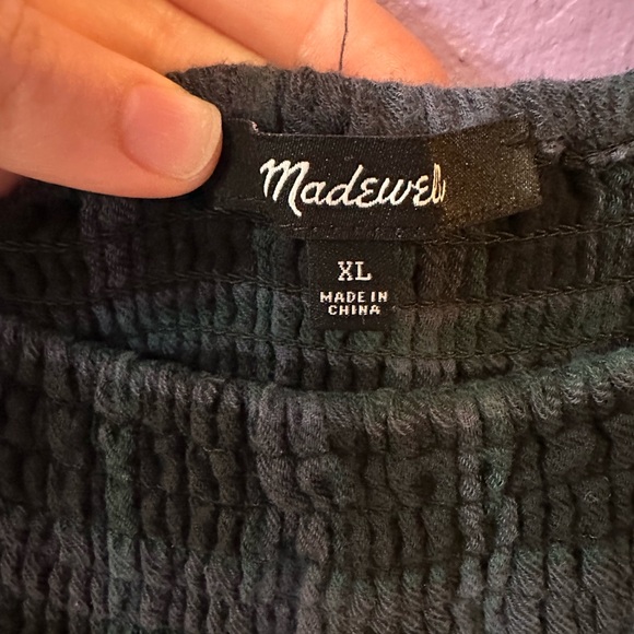 Madewell Lightspun Lucie Long Sleeve Smocked Midi Dress in Livonia - Picture 4 of 13